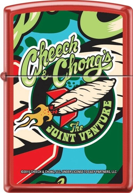 Cheech & Chong - Joint Venture - Red Matte Zippo Lighter