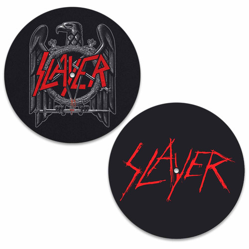 Slayer - Eagle / Scratched Logo Slipmat (2pc set) - 12”