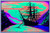 Image under blacklight of Sunset Bay Ship Black Light Poster