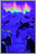 Image under blacklight of Arctic Aurora Black Light Poster