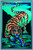Image under blacklight of Crouching Tiger Flocked Blacklight Poster