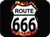 Route 666 - Mini Sticker - 2" X 2 3/4"