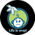 Life Is Crap Logo Round Sticker - 2 1/2" Round