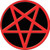 Pentagram Round Sticker - 2 1/2" Round