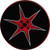Ninja Star  - Round Sticker - 2 1/2" Round