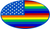 Rainbow Flag - Large - 4.5" x 6" - Sticker