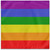 Bandana - Rainbow - 21" x 21" - Cotton
