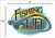 Fishing Life - Big Hook - Postcard Sized Vinyl Sticker 6" x 4.25"