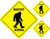 Bigfoot Xing - Crossing Vinyl Stickers