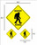 Bigfoot Xing - Crossing Vinyl Stickers