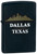 Dallas Skyline Black Matte Zippo Lighter