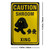 Shroom Crossing Tin Sign - 20x30cm - 7.87" x 11.81"
