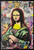 Mona Lisa Framed LED Neon Light Canvas Print - 24" x 36"