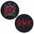 Slayer - Eagle / Scratched Logo Slipmat (2pc set) - 12”