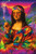 Mona Lisa Psychedelic Smoking - Non-Flocked Blacklight Poster 24" x 36"