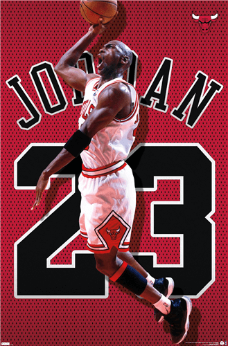 Michael Jordan - Jersey Poster 22.375