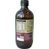 Raw Apple Cider Vinegar With The Mother 500ml nutritional panel photo