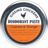 Kissing chickens Natural Deodorant Paste Tin Cypress & Orange 35g product photo