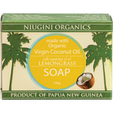 NIUGINI ORGANICS Virgin Coconut Oil Soap Lemongrass 100g product photo