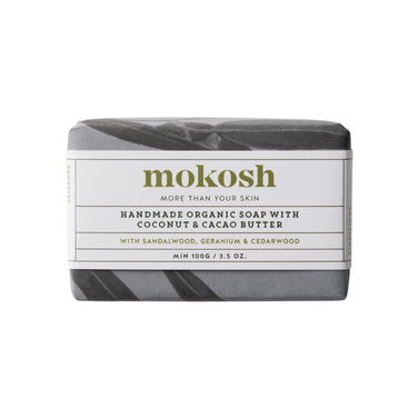 Mokosh Organic Soap - Sandalwood with Geranium & Cedarwood 100g product photo