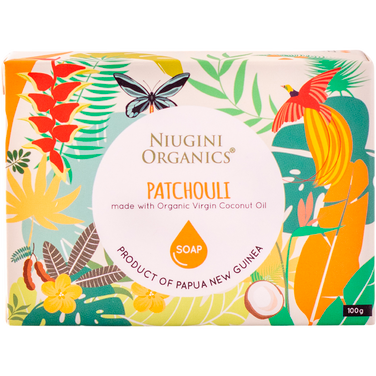Virgin coconut oil soap Patchouli 100g product photo