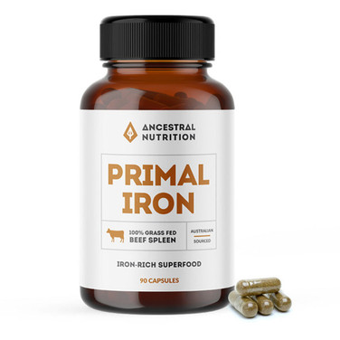 Ancestral Nutrition Primal IRON - 100% Beef Spleen 90 caps product photo