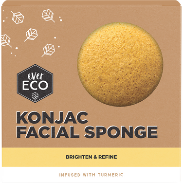 Konjac facial sponge Tumeric - brighten & refine