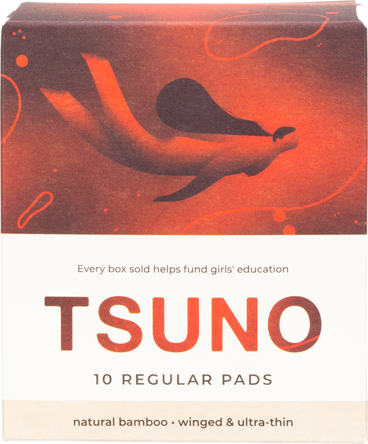 TSUNO Natural bamboo pads - Regular (winged & ultra thin)  10 pack product image