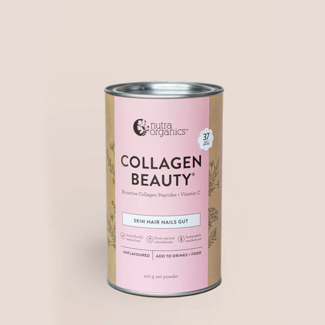 Nutra Organics Collagen Beauty with bioactive collagen peptides+ Vitamin C- 450g product photo