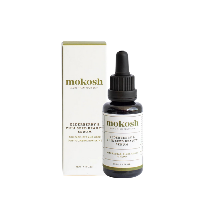 Mokosh Organic Elderberry & Chia Seed Beauty Serum 30ml product photo