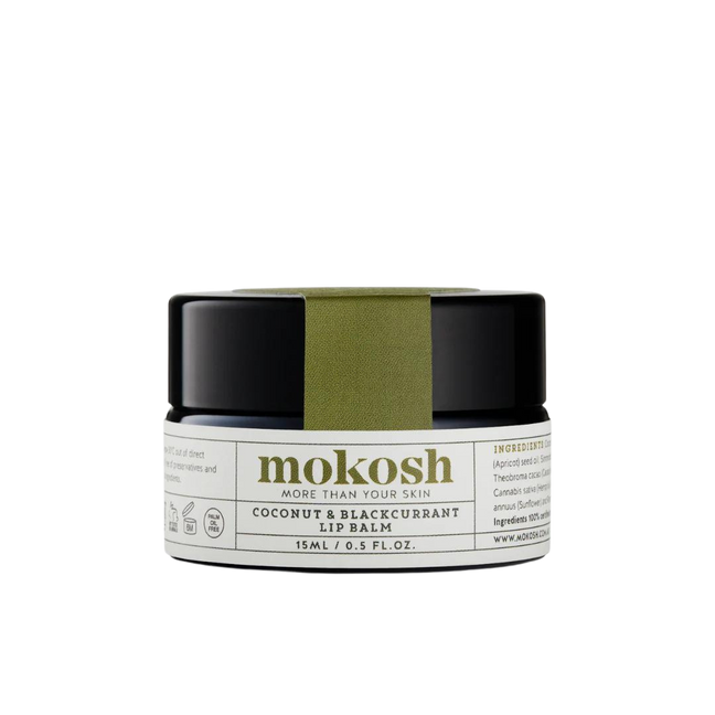 Mokosh Coconut & blackcurrant lip balm 15ml product photo