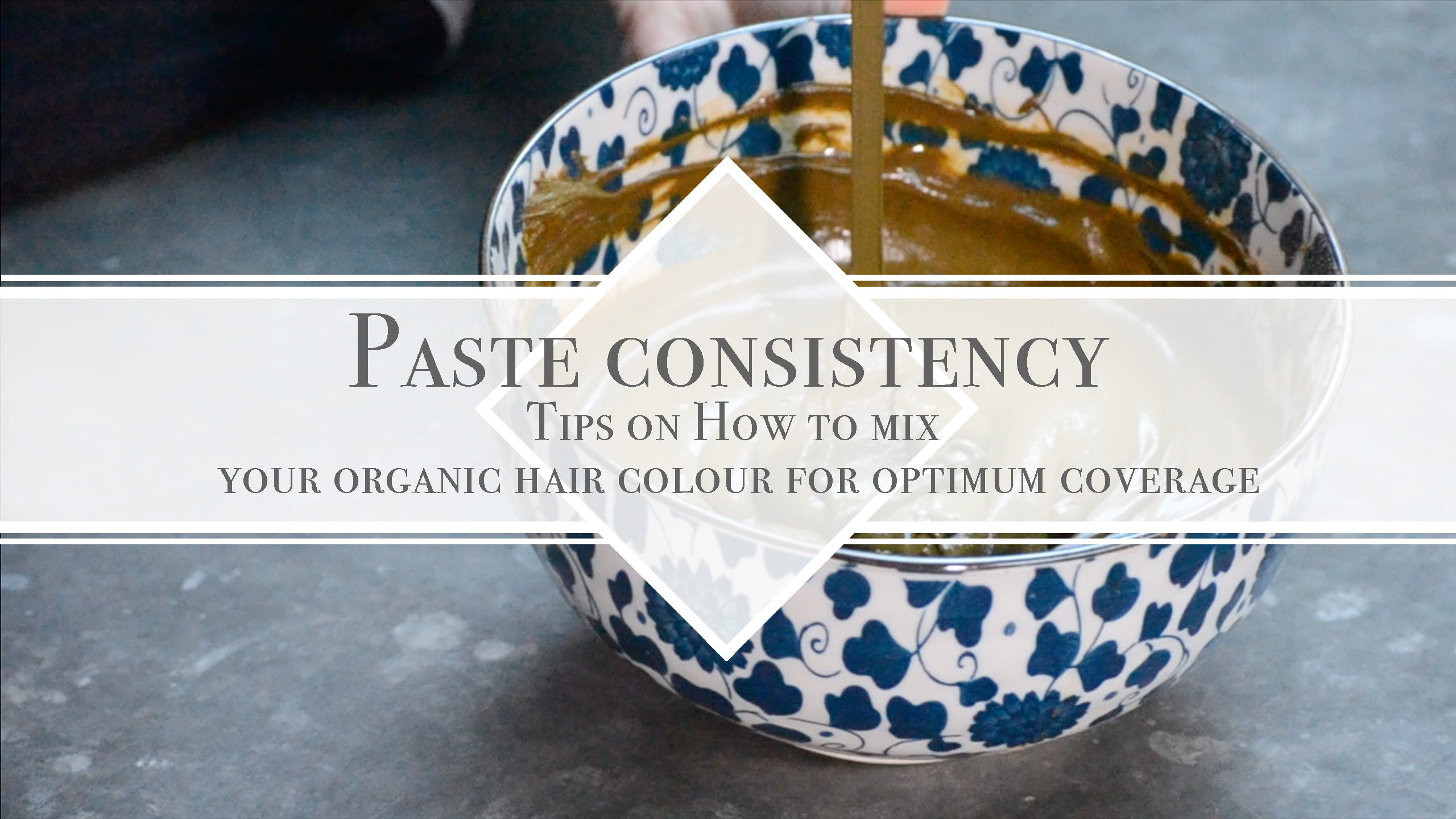 Paste consistency How to mix your organic hair colour paste Desert