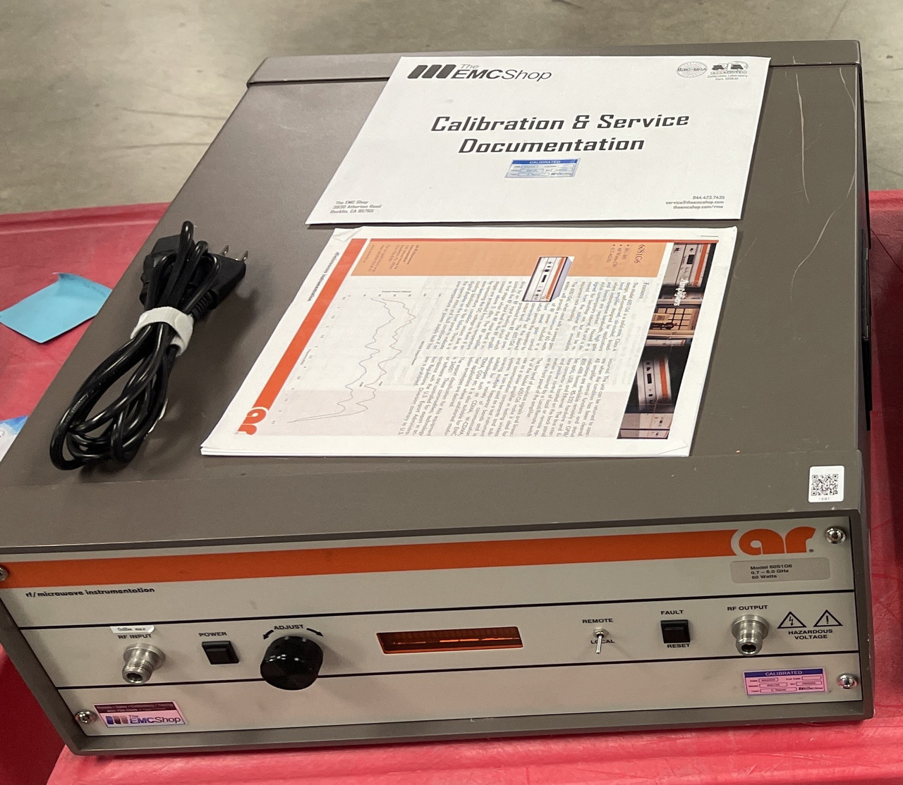 Amplifier Research 60S1G6 Solid State RF Power Amplifier