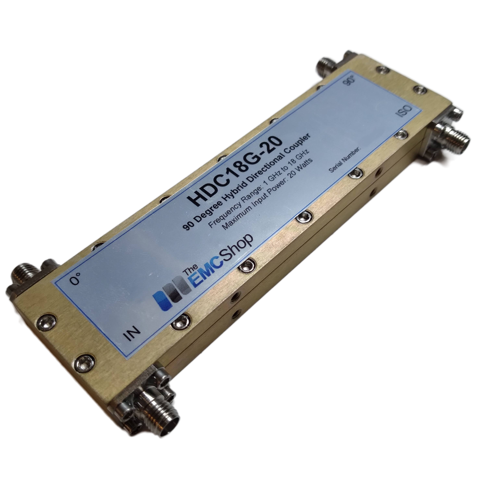 HDC18G-20 90-Degree 3dB Hybrid Directional Coupler, 1 - 18 GHz