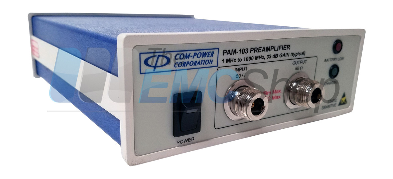 Com-Power PAM-103 1 MHz - 1000 MHz Preamplifier for EMI/EMC Measurements