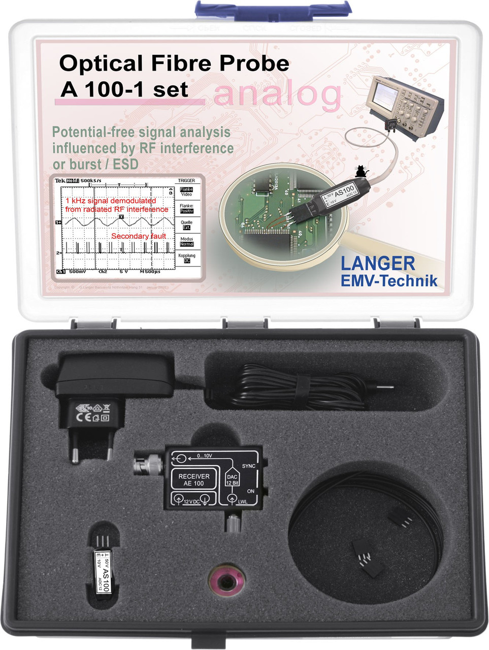 Langer EMV-Technik A100-1 Set 25 kHz Optical Fibre Probe 1-Channel