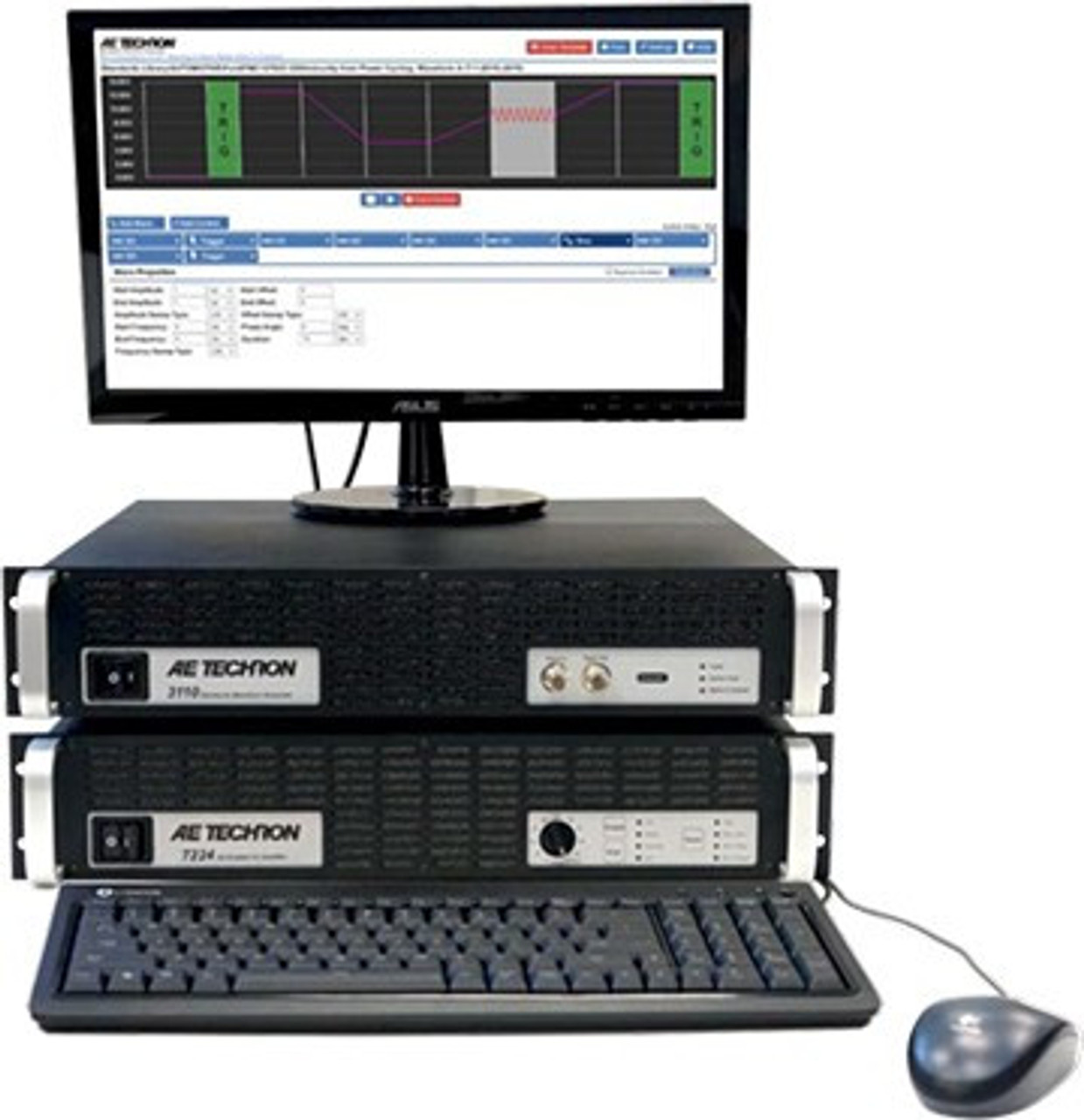 AE Techron 7224 and 3110A Arbitrary Waveform Generator