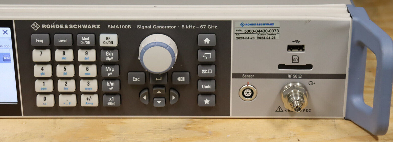 R&S SMA100B RF & Microwave Signal Generator - 8 kHz - 67 GHz