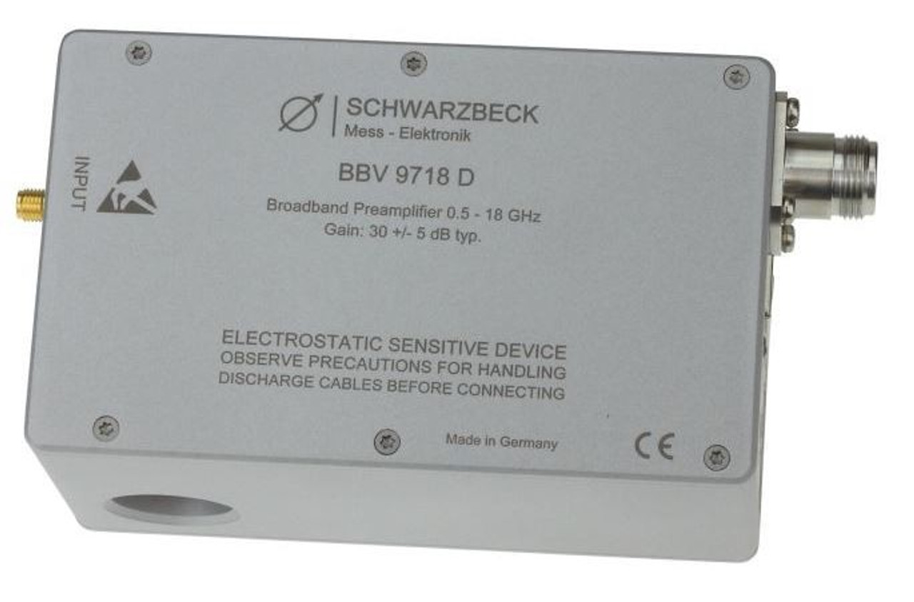 Schwarzbeck BBV 9718 D Microwave Broadband Preamplifier