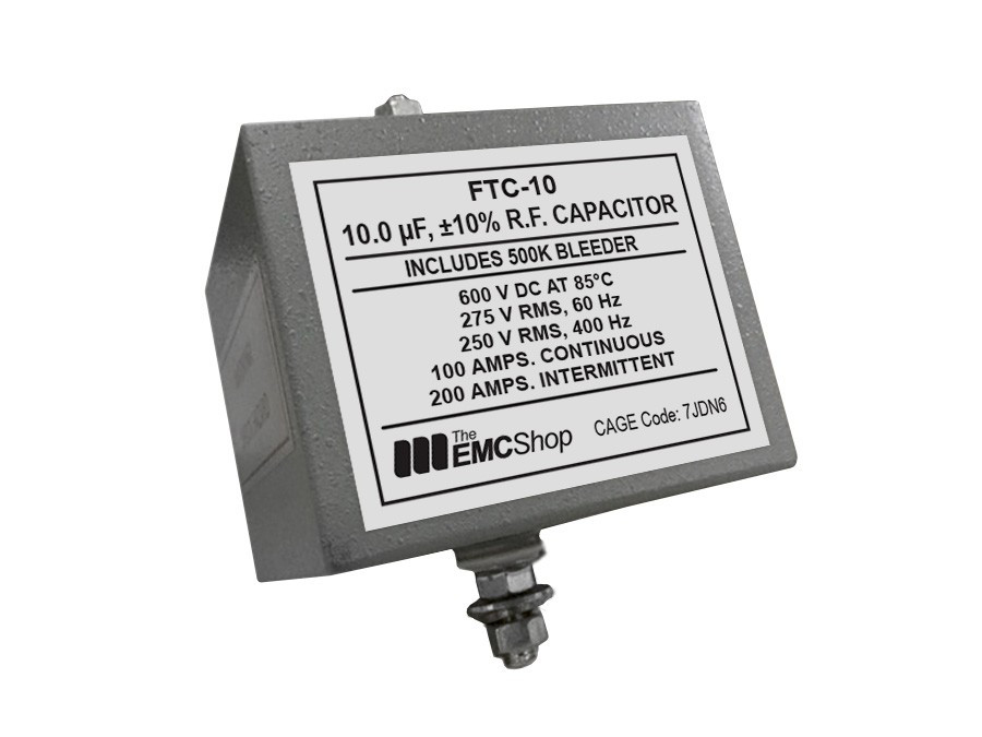 FTC-10 - 10 µF Feed-Thru Capacitor - The EMC Shop