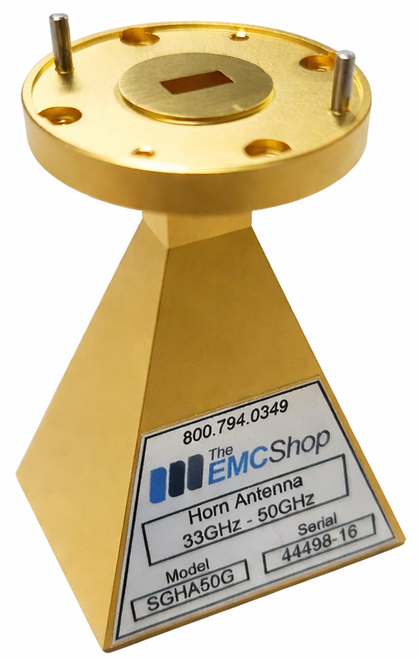 SGHA50G WR-22 Waveguide Horn Antenna 33 GHz to 50 GHz Front View