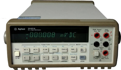 Front - Agilent Keysight 34401A Digital Multimeter - The EMC Shop