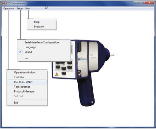 ESD Soft Control Software for ESD Gun Automation