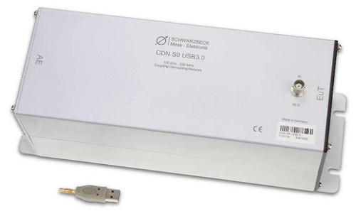 USB CDN's for IEC 61000-4-6 include a cal adapter (100 Ohm feedthrough acc. IEC 61000-4-6)