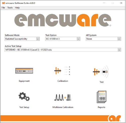 Radiated immunity test automation software