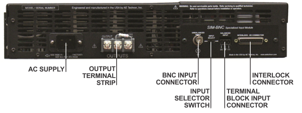 AE Techron 7224 Linear Power Amplifier - Back View