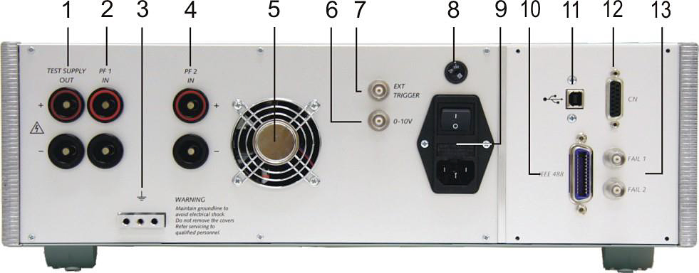 Rear - EM Test PFS 200N Power Fail Simulator for Automotive and EV Electronic Components