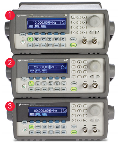 Keysight 33210A/20A/50A Function/Arbitrary Waveform Generators