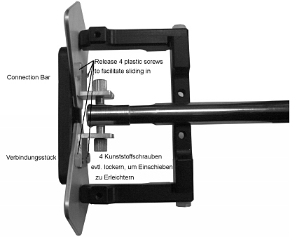 Fig. 5: U-shaped plastic bar with flat elements in correct location