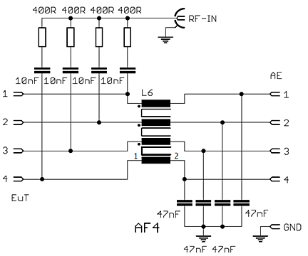 Schwarzbeck CDN AF4 Principal Circuitry